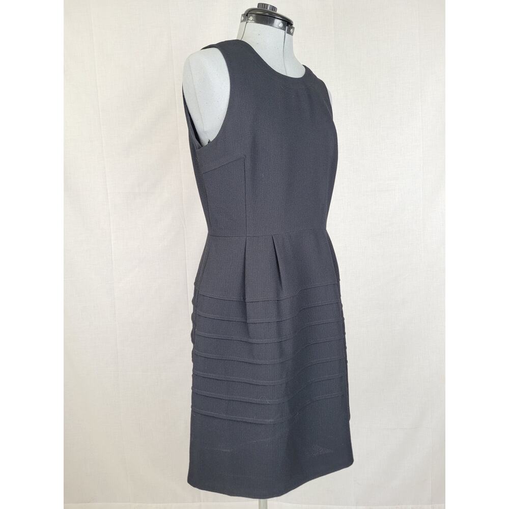 Madewell Little Black Dress A-Line Skirt Horizontal Pleats Sz 10 NWT